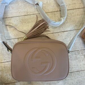 Stylish Pink Leather Handbag